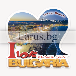 Магнитен сувенир Слънчев бряг - I Love Bulgaria