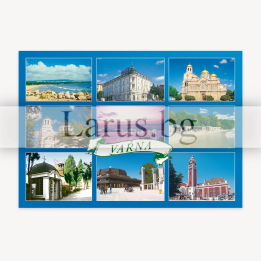 Пощенска картичка Варна - Изгледи от морската столица