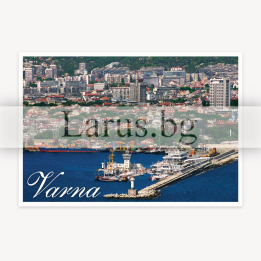 Пощенска картичка Варна - Изглед от пристанището