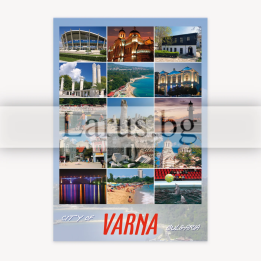 Пощенска картичка Варна - Колаж със забележителности