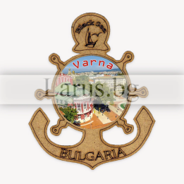 Магнитен сувенир Варна - Котва и рул | 12-mdVN-0010