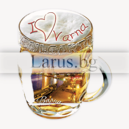 Магнитен сувенир Варна - Халба бира | Сувенири от България