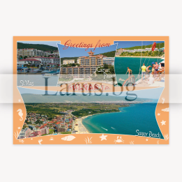 Пощенска картичка Св. Влас и Слънчев бряг VL 0037