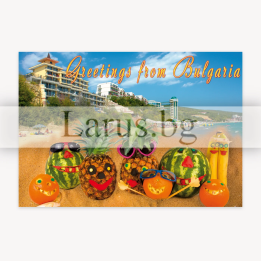 Пощенска картичка Св. Влас - Greetings from Bulgaria