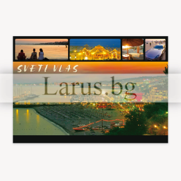 Пощенска картичка Свети Влас - нощна панорама | 1-VL-0051