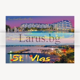 Пощенска картичка Св. Влас - Нощен изглед | 1-VL-0054