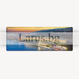 Магнитен сувенир Св. Влас - Paradise Beach | Сувенири от България