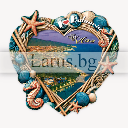 Магнитен сувенир Сърце - Варна | Сувенири от България