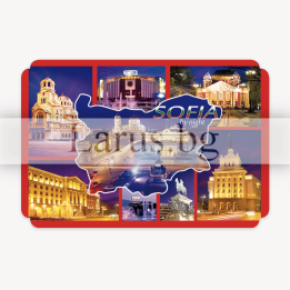 Магнитен сувенир София by night - 12-mdSO-0006