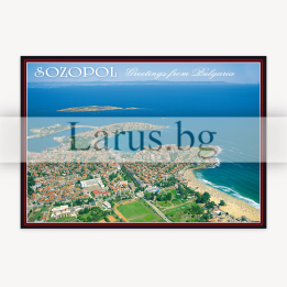 Пощенска картичка Созопол - Изглед от българското Черноморие