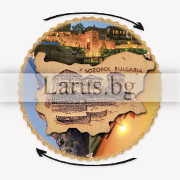 Магнитен сувенир Созопол с ротационен елемент - 12-mdSZ-0016