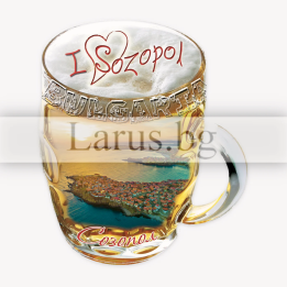 Магнитен сувенир Созопол - бирена халба | Сувенири от България