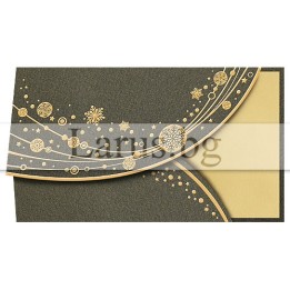 Коледна картичка ZD-0455 със златно фолио