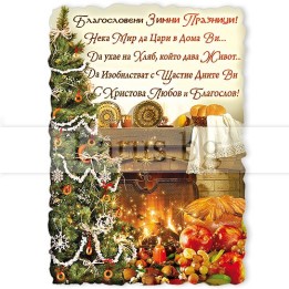 Новогодишен Магнит-картичка 0043 15-NSF-0043