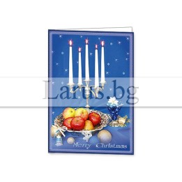 Зимна мини картичка 0051 1-ZM-0051