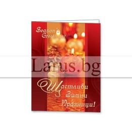 Зимна мини картичка 0163 1-ZM-0163