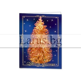 Зимна мини картичка 0164 1-ZM-0164