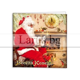 Коледна мини картичка с Дядо Коледа - 1-ZM-0198