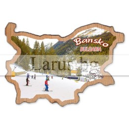 Магнитен сувенир Банско фотокарта 12-mdBN-0004