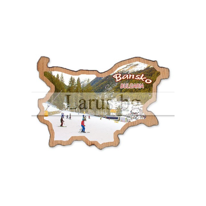 Магнитен сувенир Банско фотокарта 12-mdBN-0004