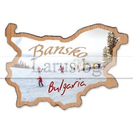 Магнитен сувенир Банско фотокарта 12-mdBN-0007