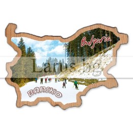 Магнитен сувенир Банско фотокарта 12-mdBN-0008