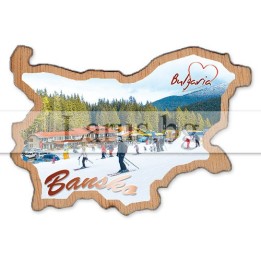 Магнитен сувенир Банско фотокарта 12-mdBN-0009