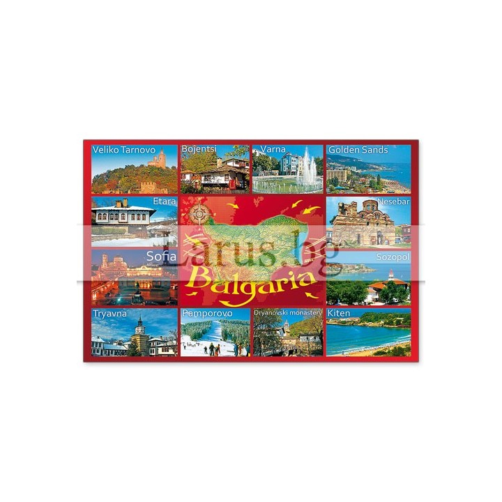 Магнитен сувенир България- „Плочка“ 12-mhBG-0038