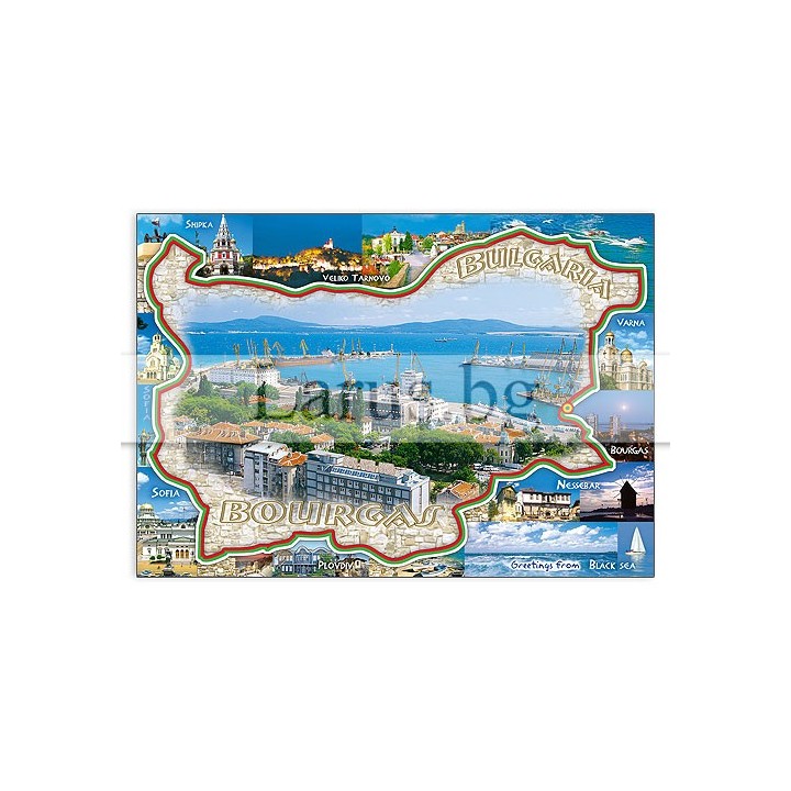 Пощенска картичка Бургас 1-BS-0056