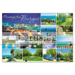 Пощенска картичка Бургас 1-BS-0088