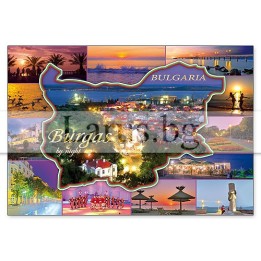 Пощенска картичка Бургас 1-BS-0090