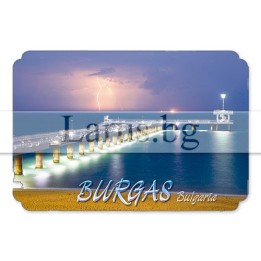 Магнитен сувенир Бургас MDF 12-mdBS-0009