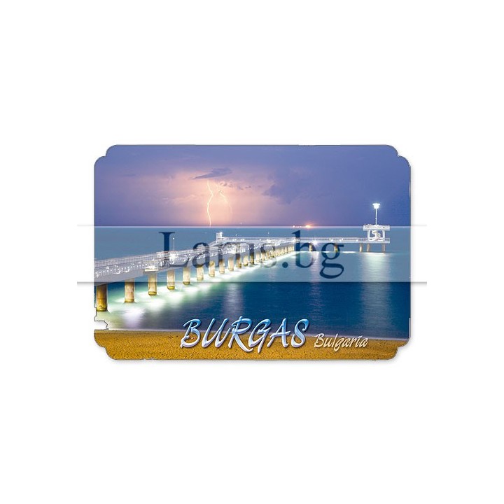 Магнитен сувенир Бургас MDF 12-mdBS-0009