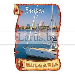 Магнитен сувенир Бургас MDF 12-mdBS-0013