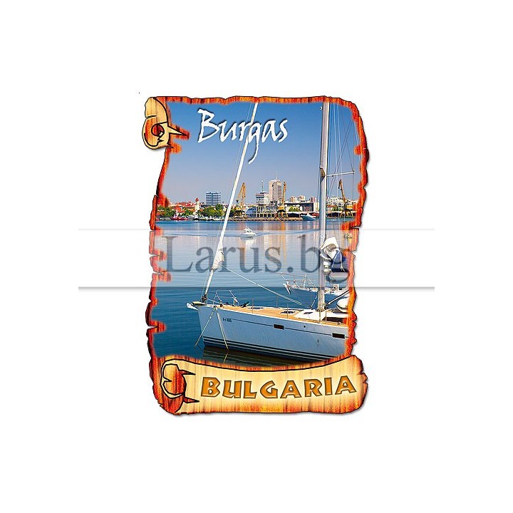 Магнитен сувенир Бургас MDF 12-mdBS-0013