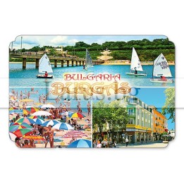 Магнитен сувенир Бургас MDF 12-mdBS-0014