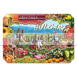 Магнитен сувенир България - Greetings from Bulgaria 12-mdBG-0007