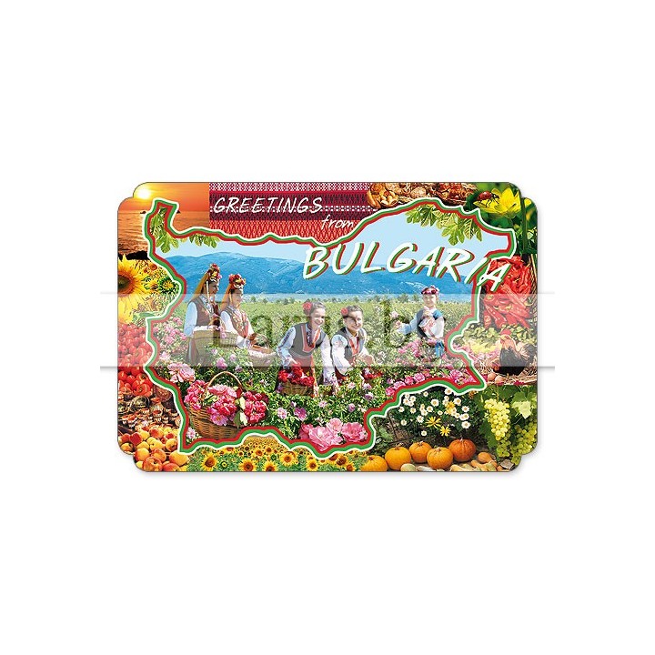 Магнитен сувенир България - Greetings from Bulgaria 12-mdBG-0007