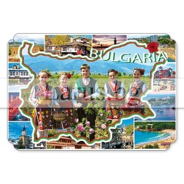 Магнитен сувенир България MDF 12-mdBG-0008