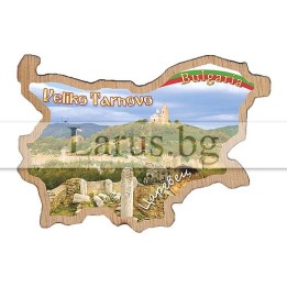 Магнитен сувенир Велико Търново - Царевец | Дървен магнит