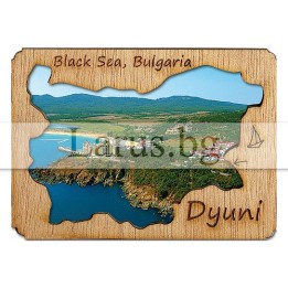 Магнитен сувенир Дюни с дървена рамка - 12-mdDU-0002