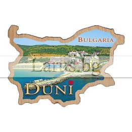 Магнитен сувенир Дюни - Карта на България | Сувенири от морето