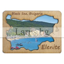 Магнитен сувенир Елените с дървен елемент 12-mdEL-0001