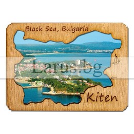 Магнитен сувенир Китен с дървен елемент 12-mdKI-0001