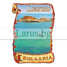 Магнитен сувенир Лозенец, България - Дървен магнит