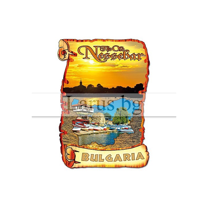 Магнитен сувенир Несебър MDF 12-mdNE-0011