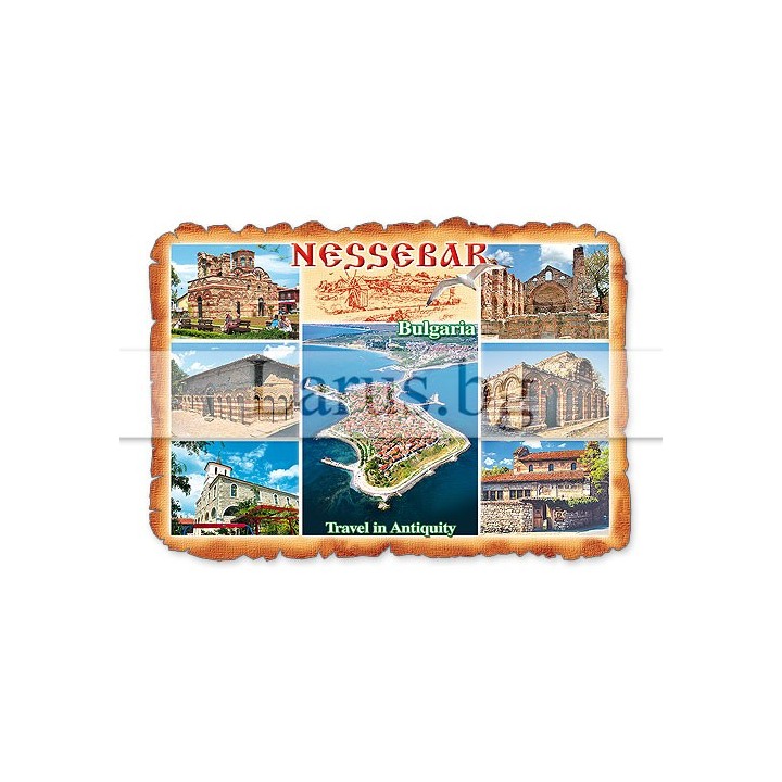 Магнитен сувенир Несебър MDF 12-mdNE-0015