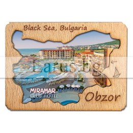 Магнитен сувенир Обзор с дървен елемент 12-mdOB-0006