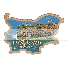 Магнитен сувенир Поморие фотокарта 12-mdPO-0010