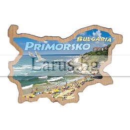 Магнитен сувенир Приморско фотокарта 12-mdPR-0008